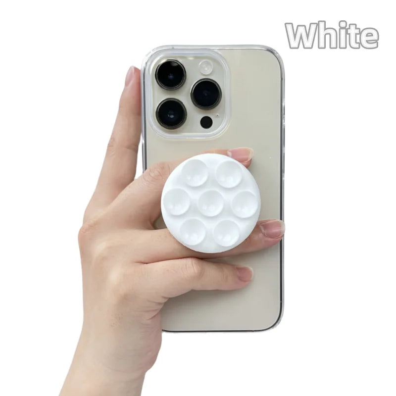 Support ventouse adhésive ronde en silicone pour téléphone portable Griptok