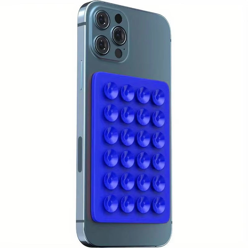Support de téléphone à ventouse en silicone, antidérapant, simple face, autocollant arrière