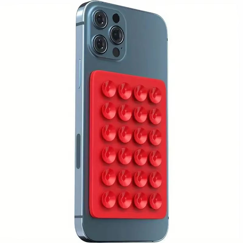 Support de téléphone à ventouse en silicone, antidérapant, simple face, autocollant arrière