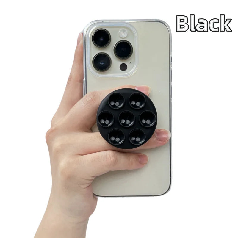 Support ventouse adhésive ronde en silicone pour téléphone portable Griptok