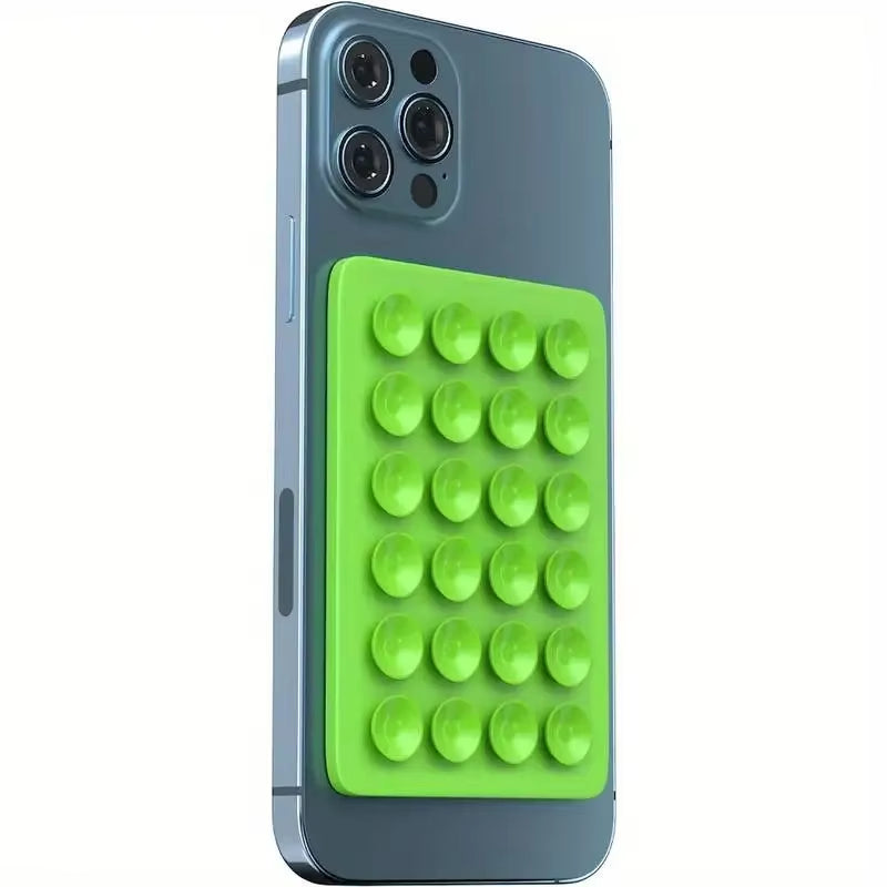 Support de téléphone à ventouse en silicone, antidérapant, simple face, autocollant arrière