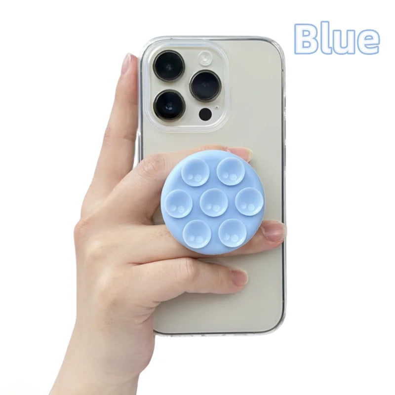 Support ventouse adhésive ronde en silicone pour téléphone portable Griptok
