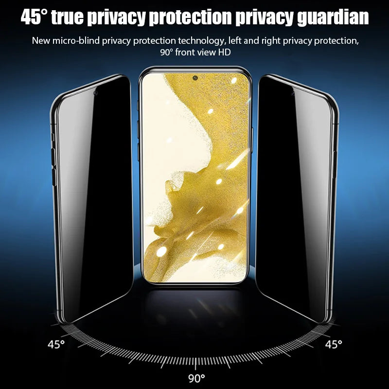 Lot de 2 verres trempés anti espion pour Samsung