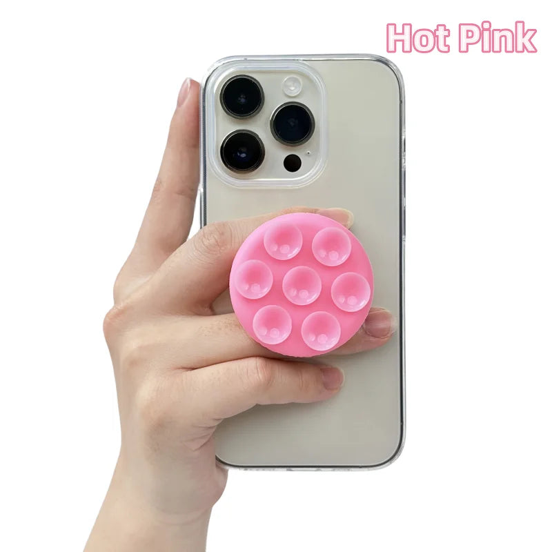 Support ventouse adhésive ronde en silicone pour téléphone portable Griptok