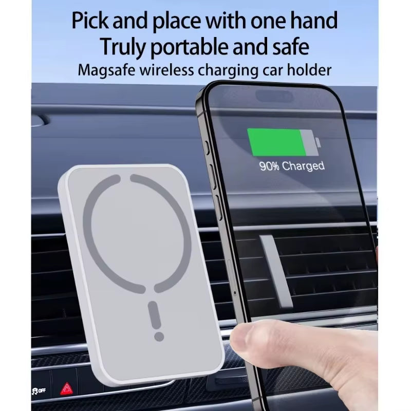Support magnétique charge rapide sans fil pour voiture 100 W, pour iPhone 16, 15, 14, 13, 12 Pro Max