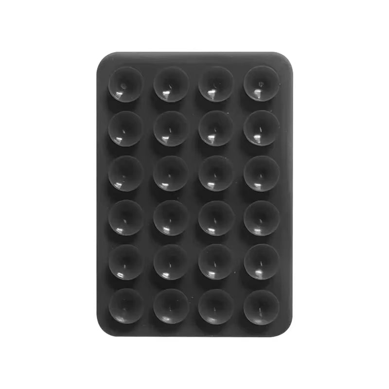 Support de téléphone à ventouse en silicone, antidérapant, simple face, autocollant arrière
