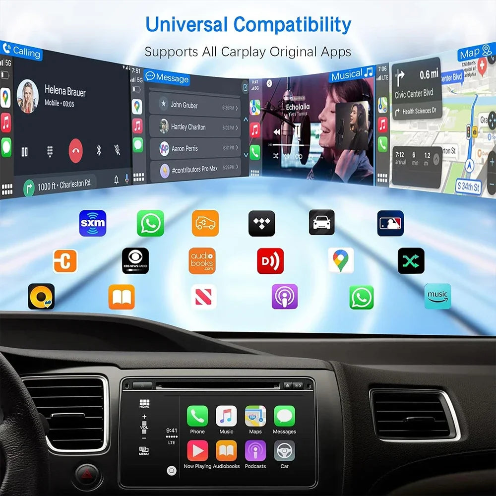 Adaptateur Carplay sans fil , 2 en 1, nouveauté 2025