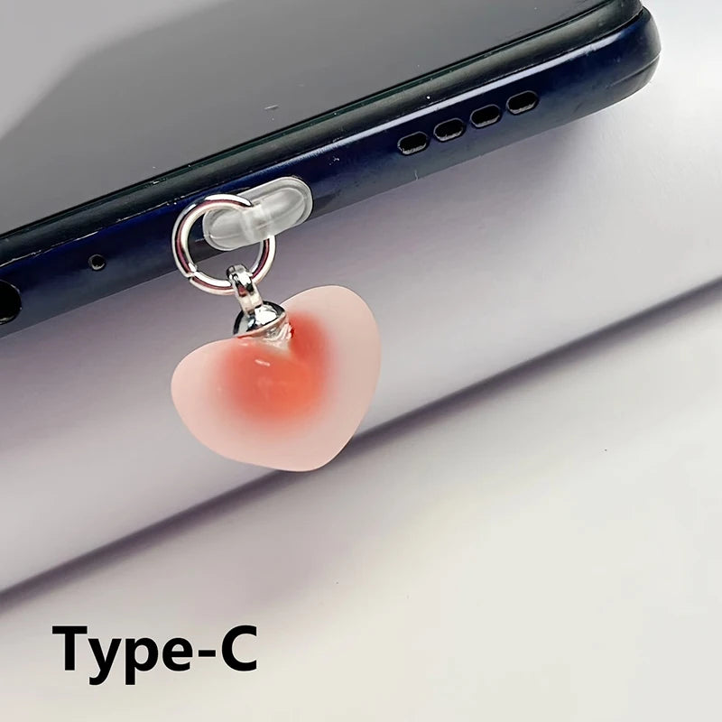 Pendentif anti poussière port de charge de téléphone iPhone/Type-C