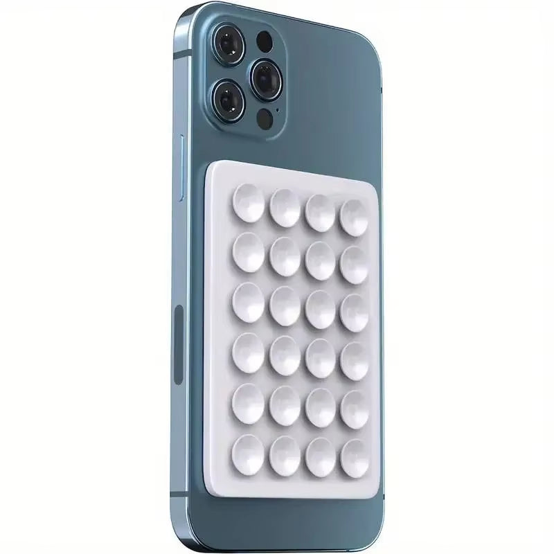 Support de téléphone à ventouse en silicone, antidérapant, simple face, autocollant arrière