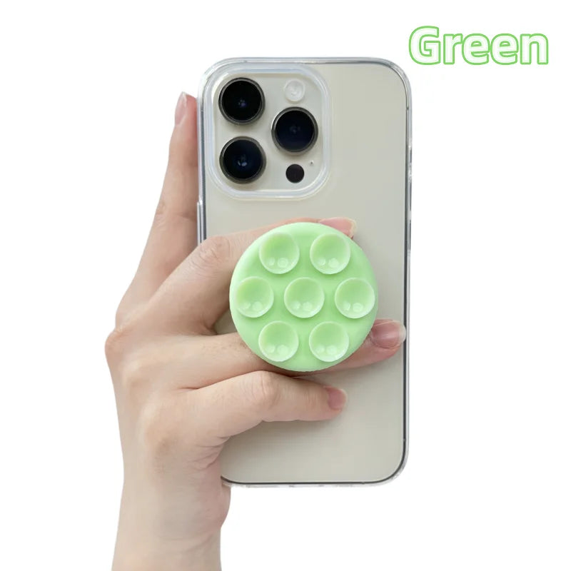 Support ventouse adhésive ronde en silicone pour téléphone portable Griptok