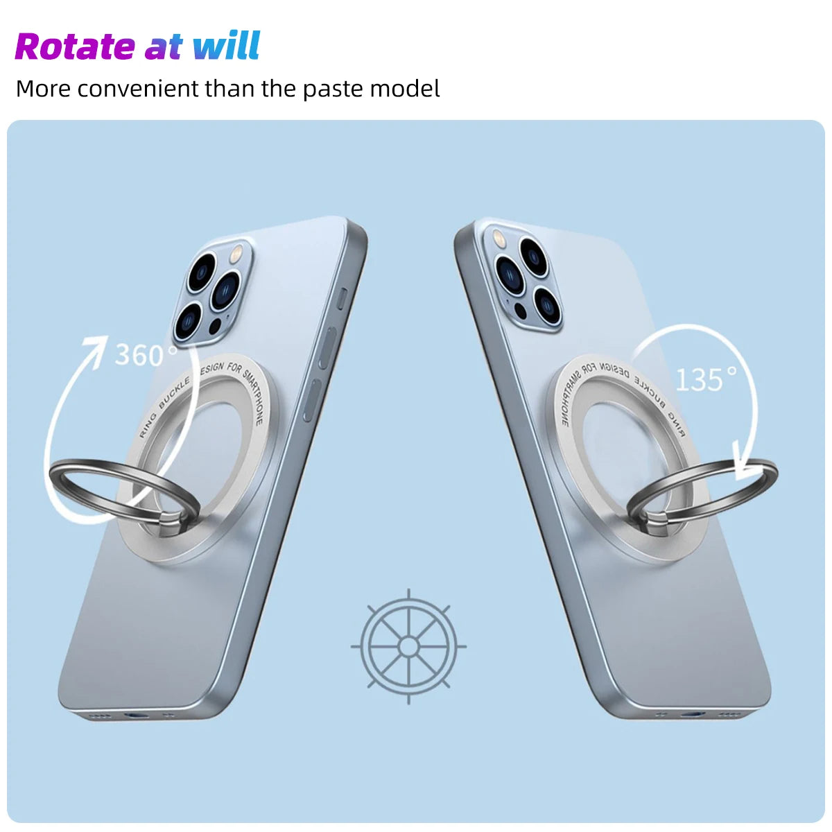 Support magnétique ultra fin pour téléphone Magsafe
