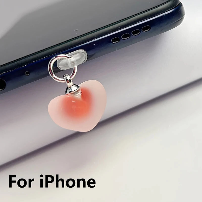 Pendentif anti poussière port de charge de téléphone iPhone/Type-C