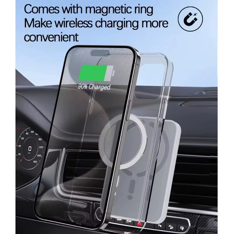 Support magnétique charge rapide sans fil pour voiture 100 W, pour iPhone 16, 15, 14, 13, 12 Pro Max