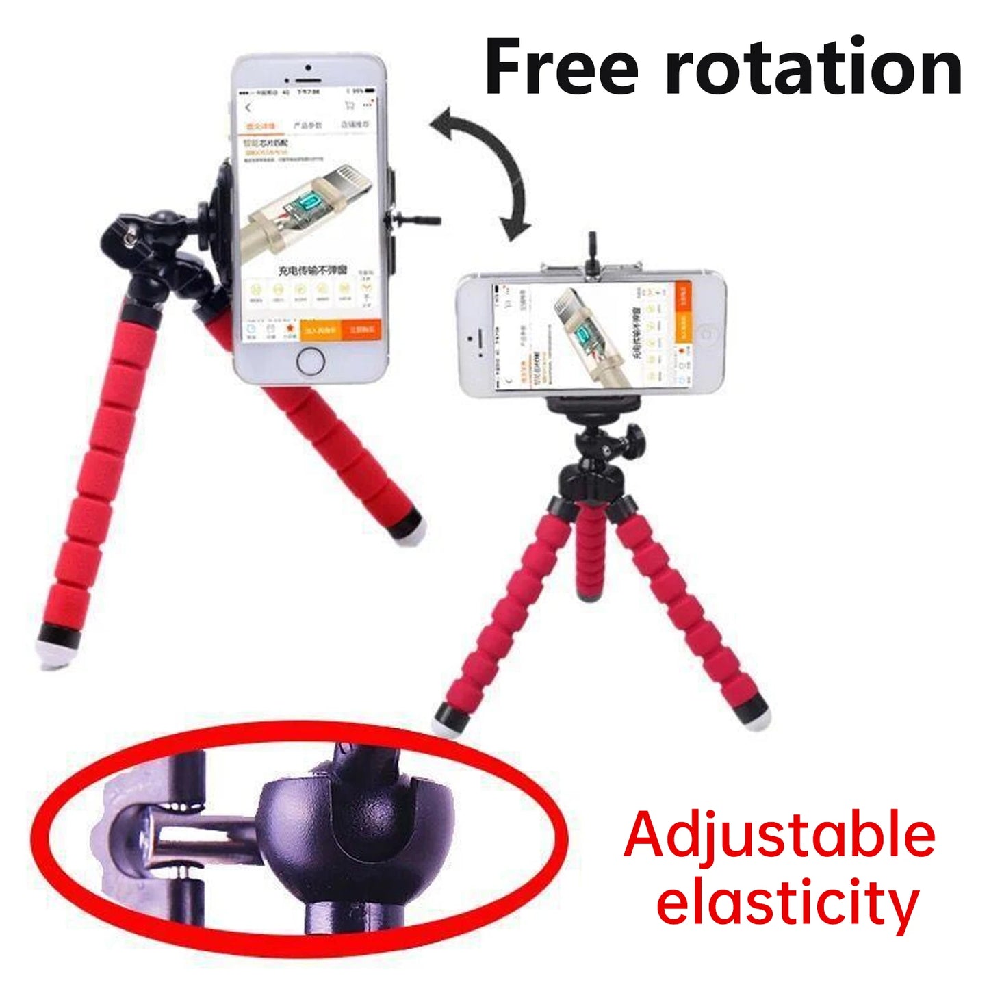 Mini Trépied flexible avec télécommande pour téléphone portable, appareil photo et GoPro