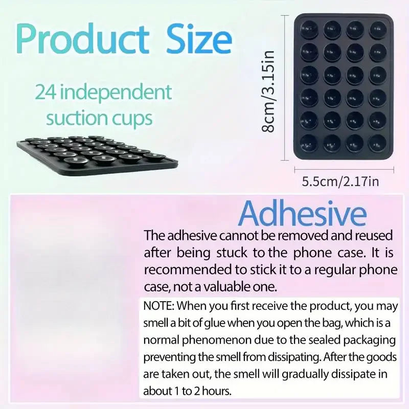 Support de téléphone à ventouse en silicone, antidérapant