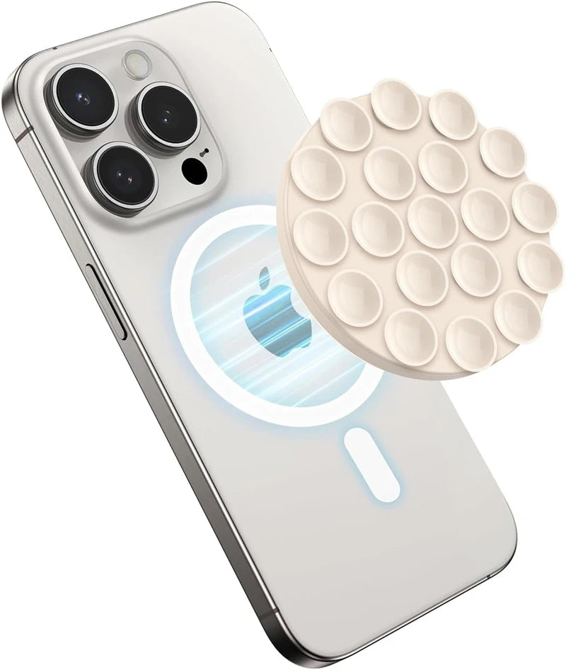 Support de poignée de téléphone à ventouse magnétique puissant en Silicone mains libres pour Magsafe 