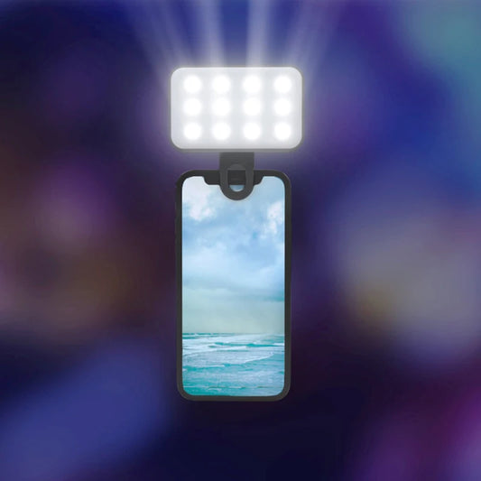 Mini lampe de remplissage LED portable pour selfie, 3 modes, luminosité réglable, avec clip pour téléphone