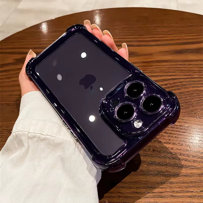 Coque de téléphone en Silicone transparente, étui souple antichoc pour iPhone