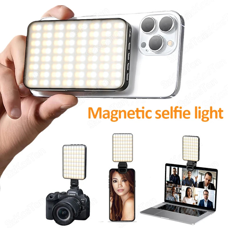 Lampe à Selfie Flash Portable, Magnétique, Rechargeable, Magsafe iPhone