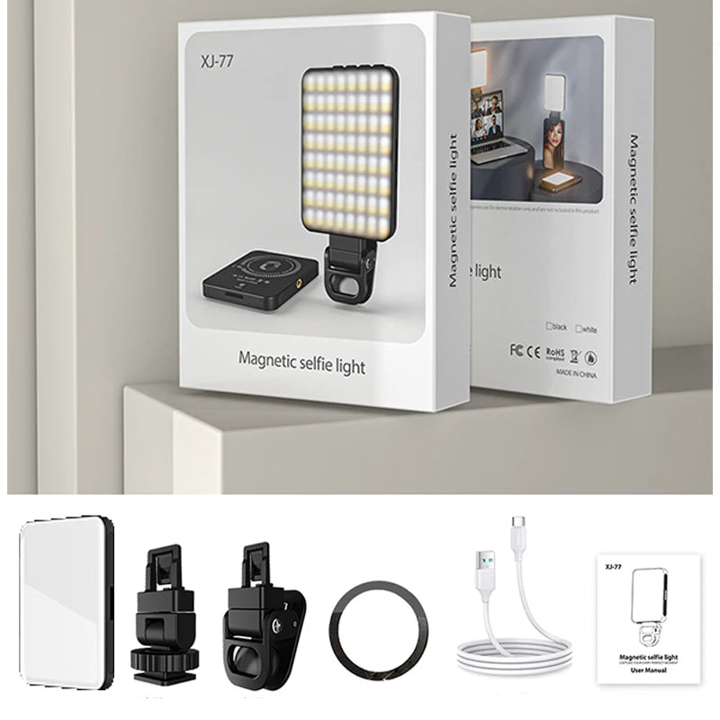 Lampe à Selfie Flash Portable, Magnétique, Rechargeable, Magsafe iPhone